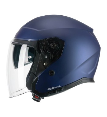 Casco jet 136A  RNA  MONO / Azul Satinado