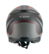 Casco jet 136G  RNA  SPORT / Gris Rojo Opaco