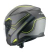 Casco jet 136G  RNA  SPORT / Gris  Amarillo Fluo
