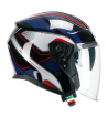 Casco jet 136G  RNA  SPORT / Negro Rojo Azul