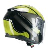 Casco jet 136G  RNA  SPORT / Negro Amarillo Fluo