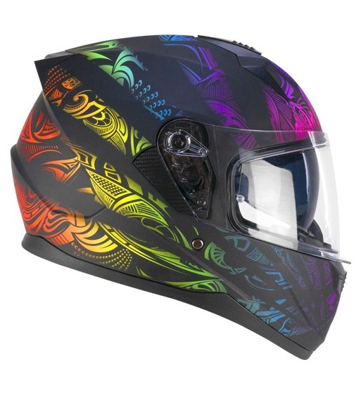 3MHS SPEEDER RAINBOW / Negro Verde Rojo Opaco