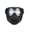 740M MASK / Negro Opaco Lente Tranparente