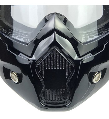 740M MASK / Negro Lente Tranparente