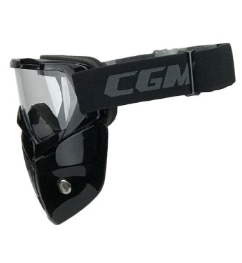 740M MASK / Negro Lente Tranparente