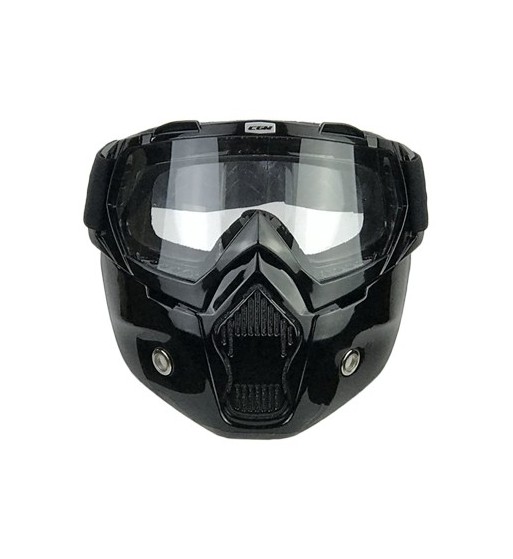 740M MASK / Negro Lente Tranparente