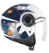 Casco jet 261S MINI DREAMS   / Azul Blanco