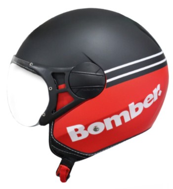BOMBER    / Negro Rojo Opaco