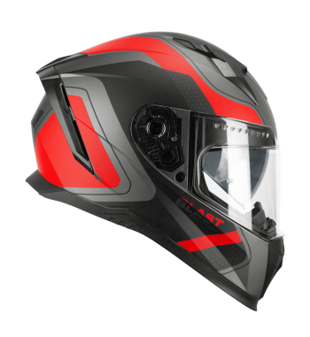 Casco Integral 311R  BLAST RACE / Negro Rojo Opaco
