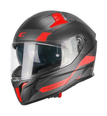 Casco Integral 333 ONYX SPORT  /  Negro Rojo Opaco