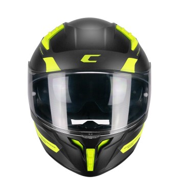 Casco Integral 333 ONYX SPORT  /  Negro Amarillo Fluo Opaco