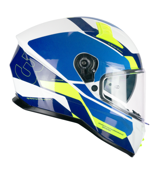 Casco Integral 333 ONYX SPORT  /  Azul Amarillo Fluo
