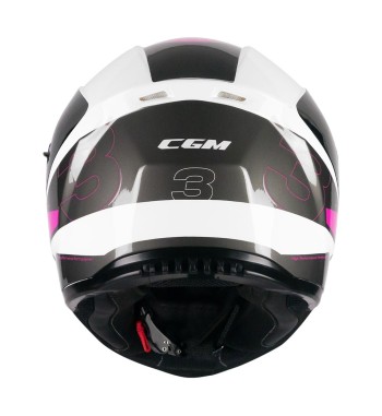Casco Integral 333 ONYX SPORT  /  Gris Rosa Fluo