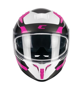 Casco Integral 333 ONYX SPORT  /  Gris Rosa Fluo