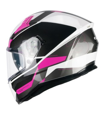 Casco Integral 333 ONYX SPORT  /  Gris Rosa Fluo