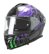 Casco Integral 363 SHOT VILLAIN / Negro Violeta Verde Fluo