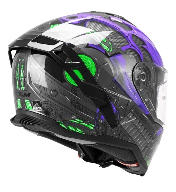 363 SHOT VILLAIN / Negro Violeta Verde Fluo