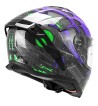 Casco Integral 363 SHOT VILLAIN / Negro Violeta Verde Fluo