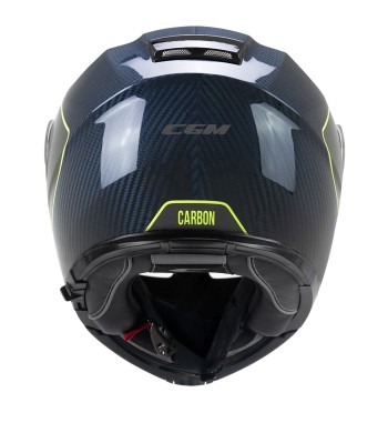 Casco Modular 560C MAD PRO SPORT / Carbón Azul Amarillo Fluo