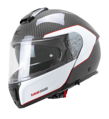 Casco Modular 560C MAD PRO SPORT / Carbón Blanco Rojo