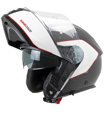 Casco Modular 560C MAD PRO SPORT / Carbón Blanco Rojo