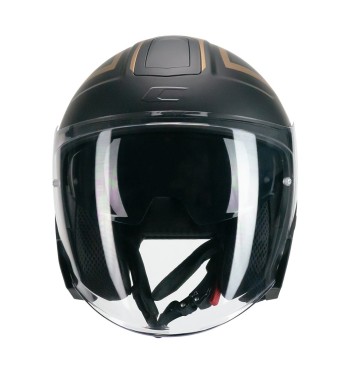 Casco jet 136S RNA RACE / Gris Rojo  Opaco