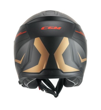Casco jet 136S RNA RACE / Gris Rojo  Opaco