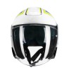 Casco jet 136S RNA RACE / Azul Amarillo Fluo