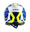 Casco jet 136S RNA RACE / Azul Amarillo Fluo