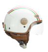 Casco jet 191 PIX ITALIA  / Verde Blanco Rojo