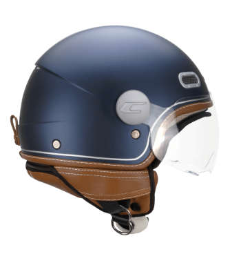 Casco jet 191 PIX VINTAGE  / Azul Plata Satinado