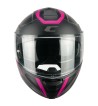 Casco Modular 569G C-MAX  CITY / Negro Fucsia Fluo Opaco