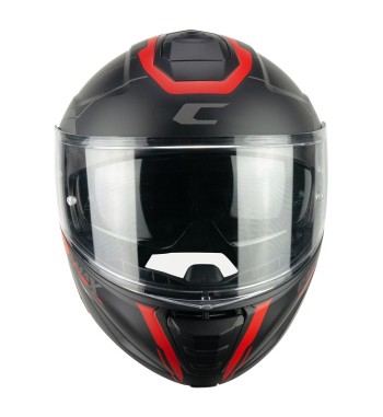Casco Modular 569G C-MAX  CITY / Negro Rojo Opaco