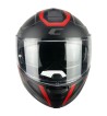 Casco Modular 569G C-MAX  CITY / Negro Rojo Opaco