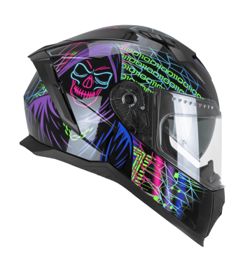 Casco Integral 311 BLAST TECH / Violeta Verde Fluo