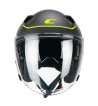 Casco jet 127 DEEP RACE / Grafito Amarillo Fluo Opaco