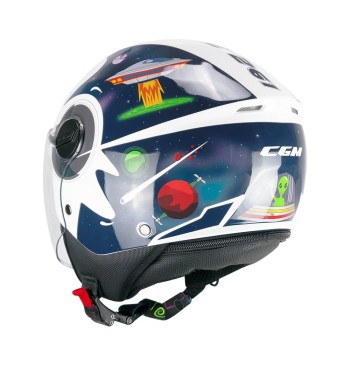 Casco jet 261S MINI DREAMS   / Azul Blanco