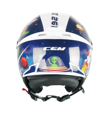 Casco jet 261S MINI DREAMS   / Azul Blanco