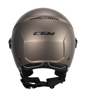 Casco jet 167 FLO (PANTALLA PERFILADA) /  Tortora Satinado
