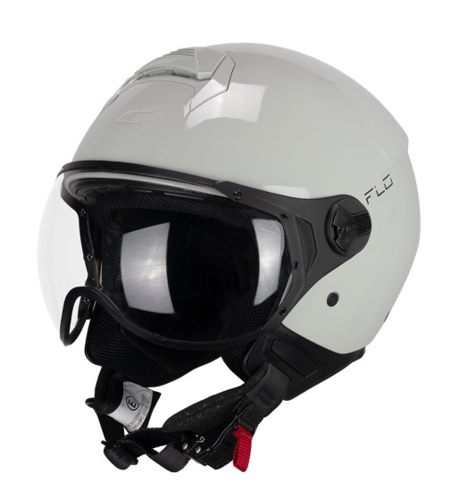 Casco jet 167 FLO (PANTALLA PERFILADA) / Gris Beige