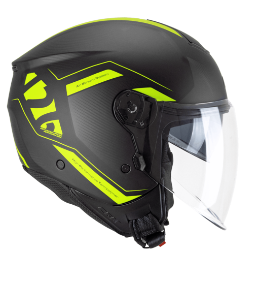 Casco jet 126 IPE CITY / Amarillo Fluo Opaco