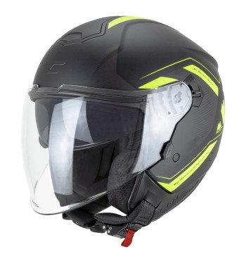 Casco jet 126 IPE CITY / Amarillo Fluo Opaco