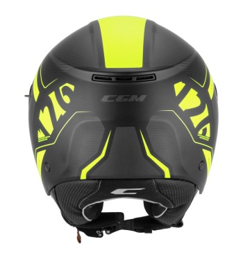 Casco jet 126 IPE CITY / Amarillo Fluo Opaco