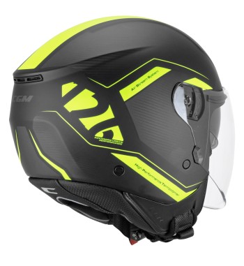 Casco jet 126 IPE CITY / Amarillo Fluo Opaco