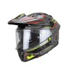 Casco Integral Enduro 366 DUAL TECH  / Negro Rojo Amarillo Fluo
