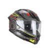 Casco Integral Enduro 366 DUAL TECH  / Negro Rojo Amarillo Fluo