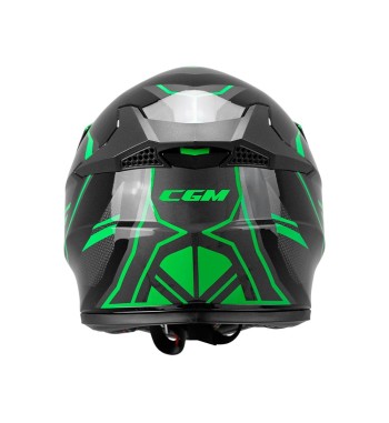 Casco jet 267 DIRT-X FURY / Negro Gris Verde