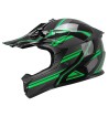 Casco jet 267 DIRT-X FURY / Negro Gris Verde