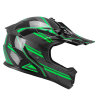 Casco jet 267 DIRT-X FURY / Negro Gris Verde