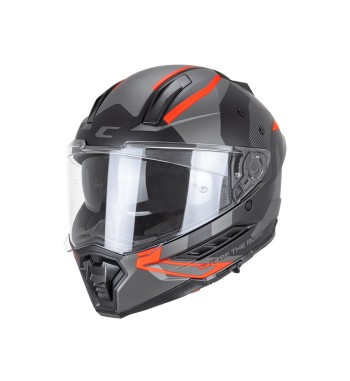 Casco Integral Enduro 366 DUAL RANGER  / Negro Rojo Fluo Opaco